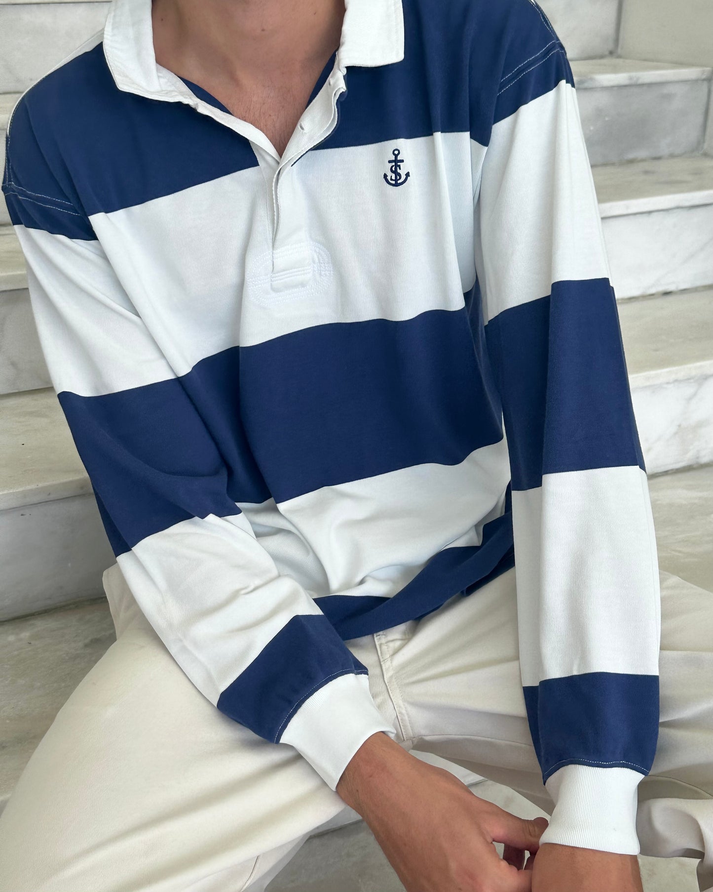 ORIGINAL RUGBY -navy/white stripe