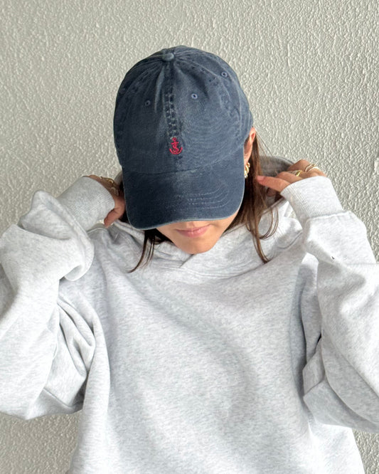 ORIGINAL DAD CAP - washed navy / red