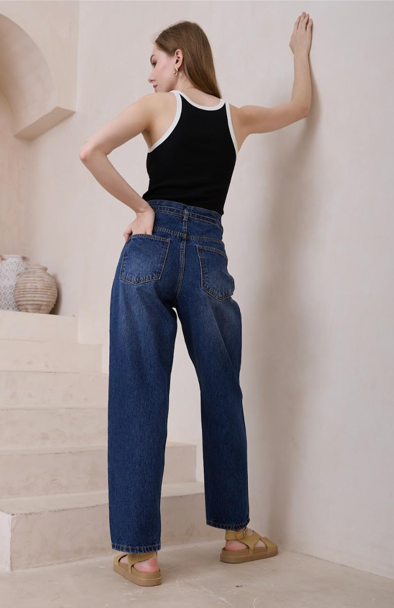 Amara Tie-Belt Jeans