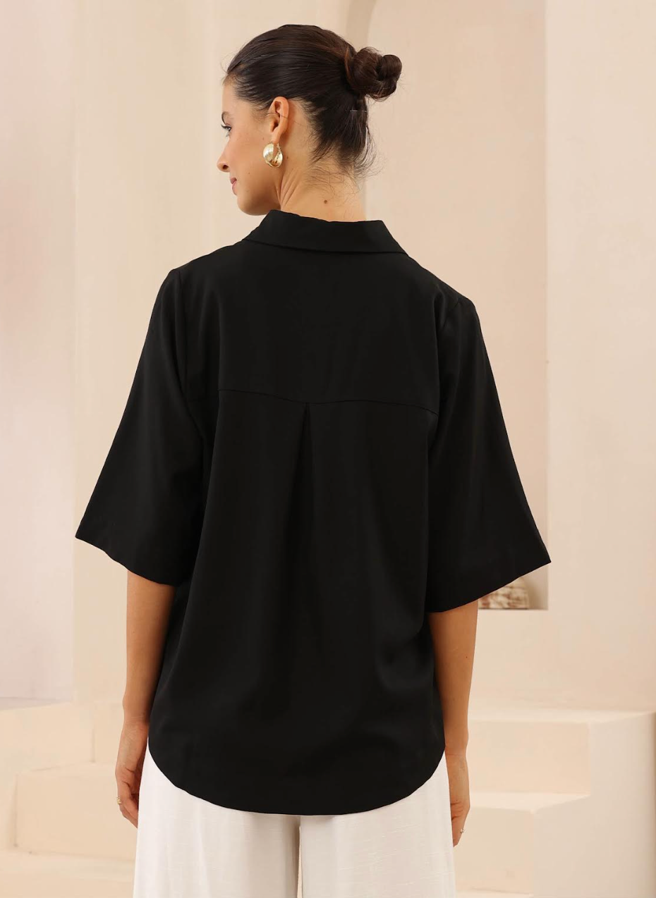 Lila Black Shirt