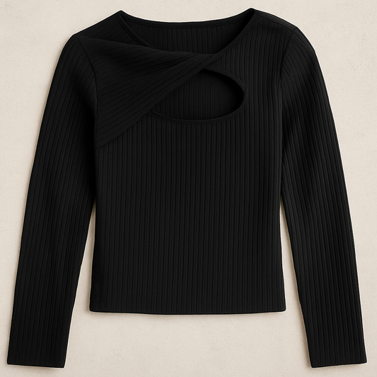 EBONY LONG-SLEEVE TOP
