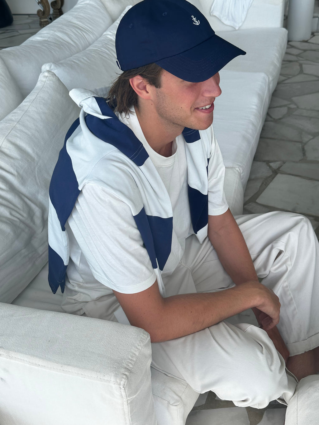 Stanlie Cap - Navy/White