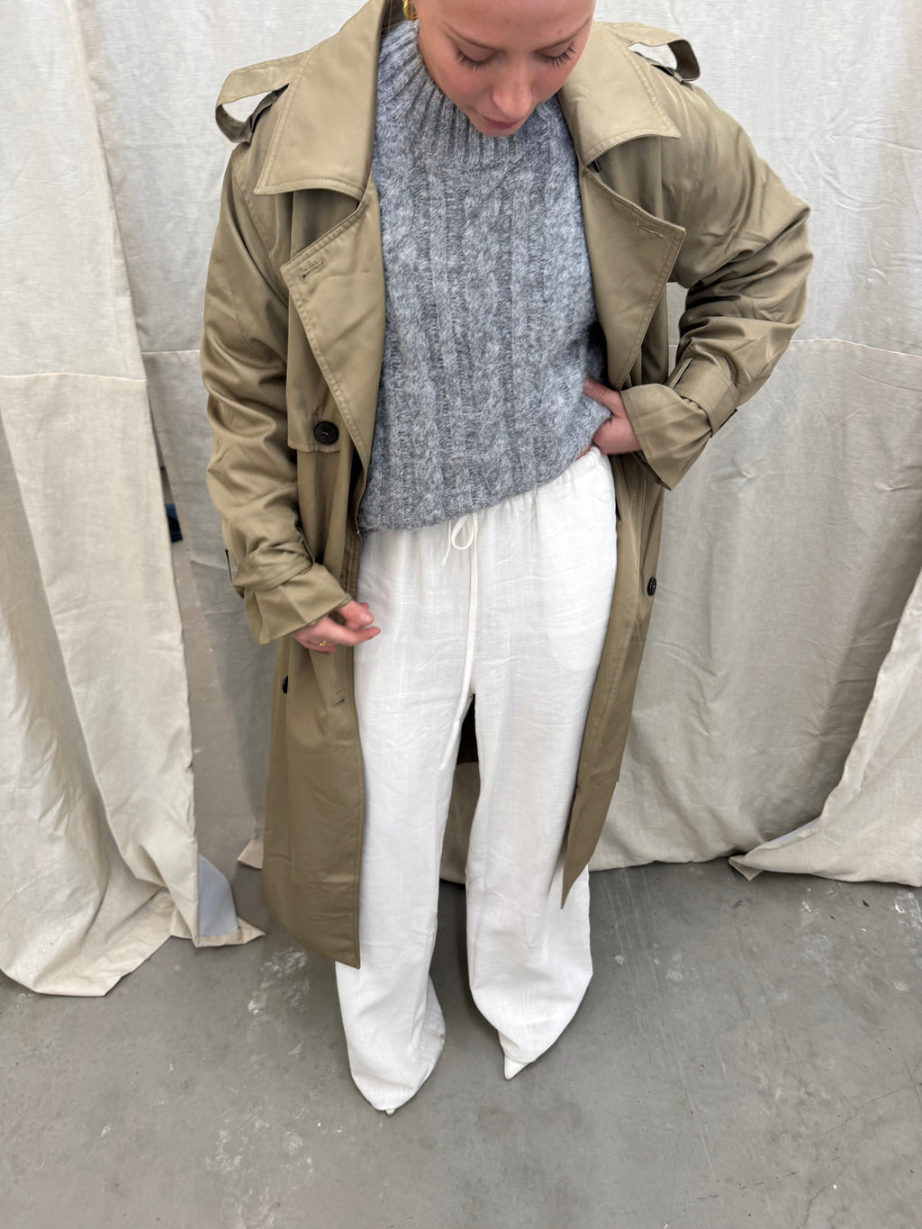 Juliette Trench Coat - Khaki