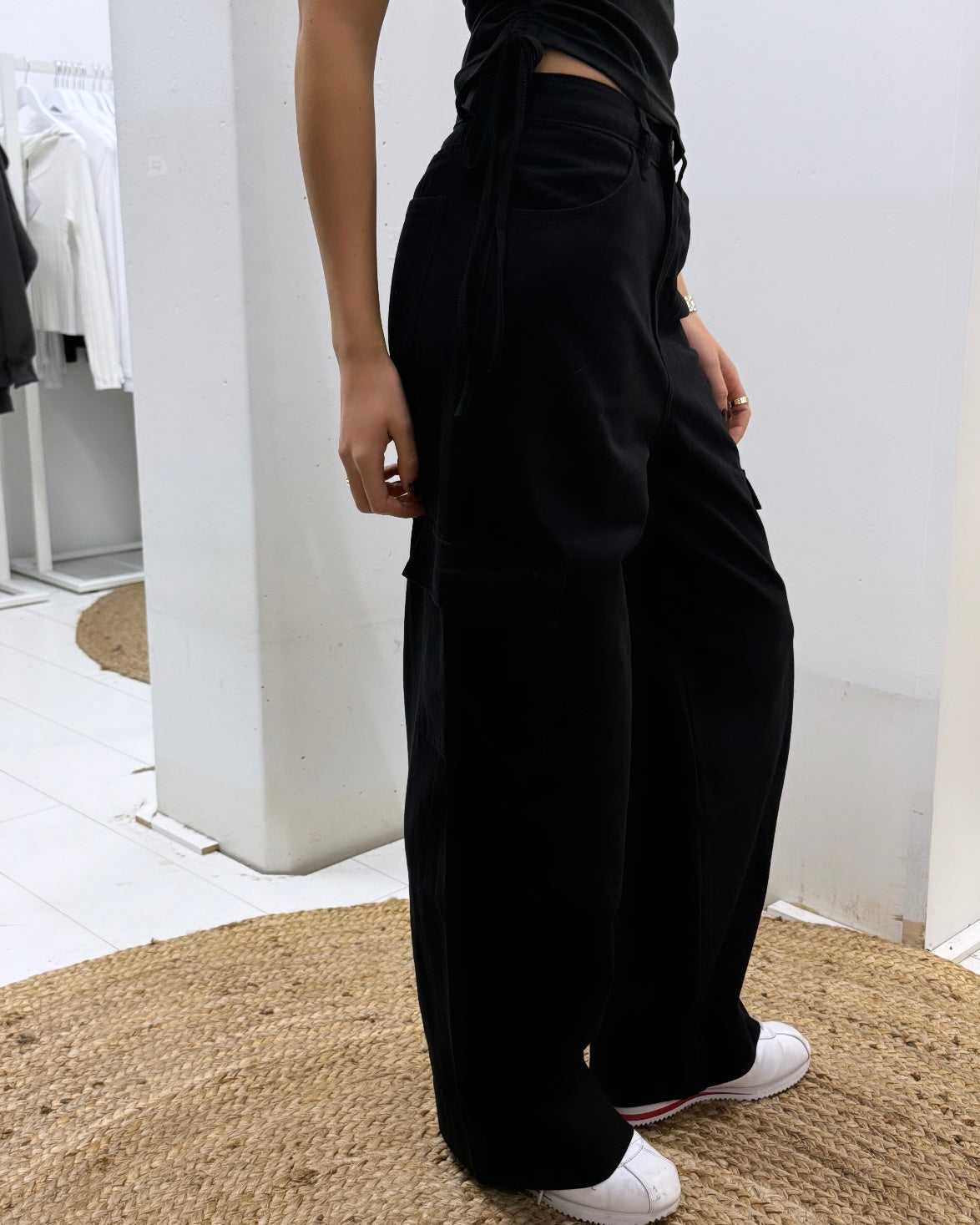 QUINN CARGO PANT - black