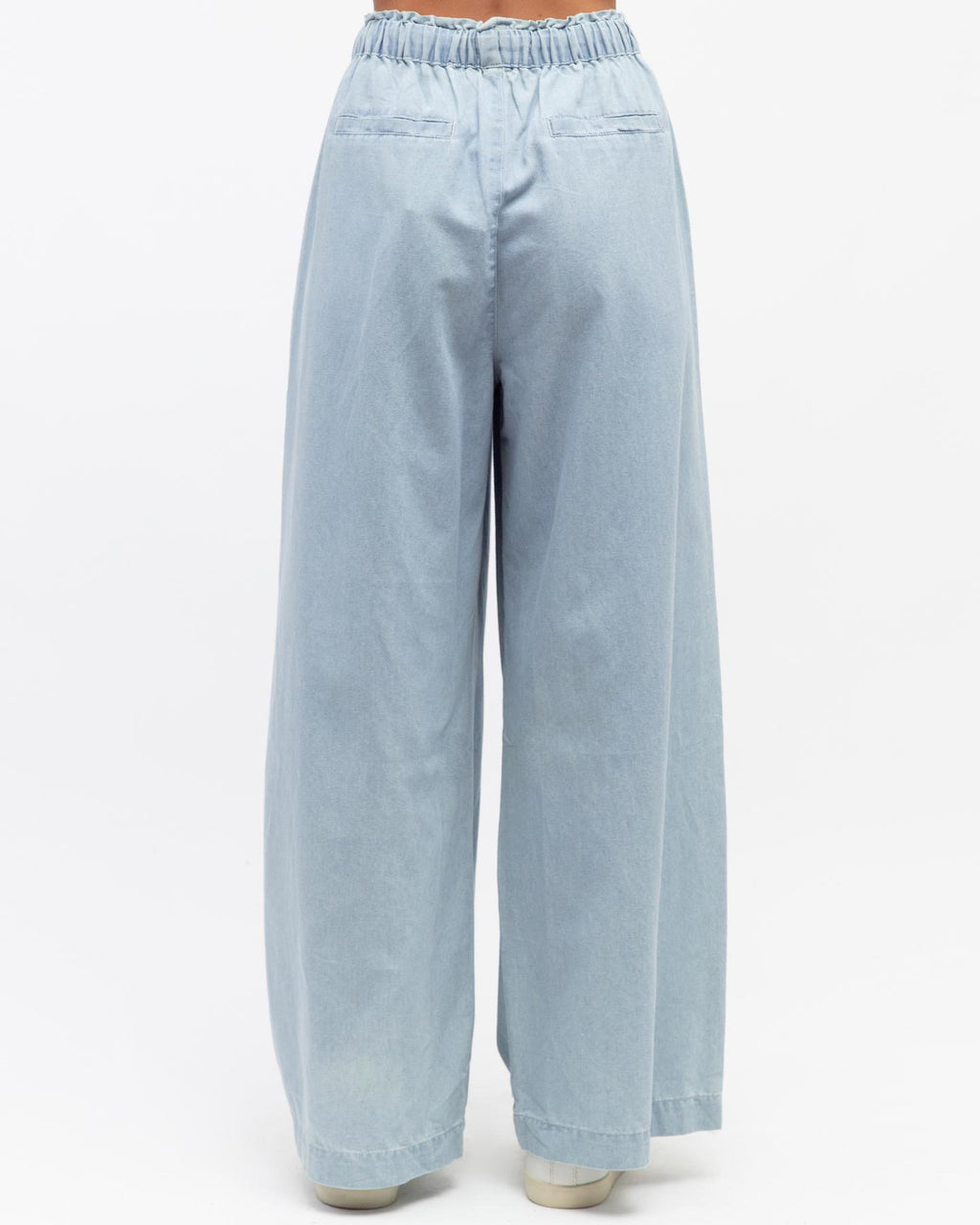 Indi Wide-Leg Pants - Pale Blue