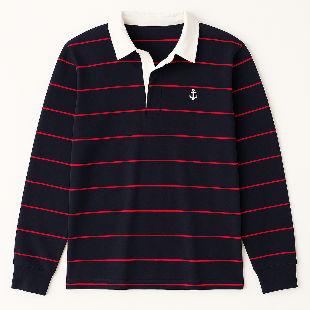 ORIGINAL RUGBY- navy with red panel