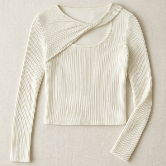 Ebony long sleeve- White