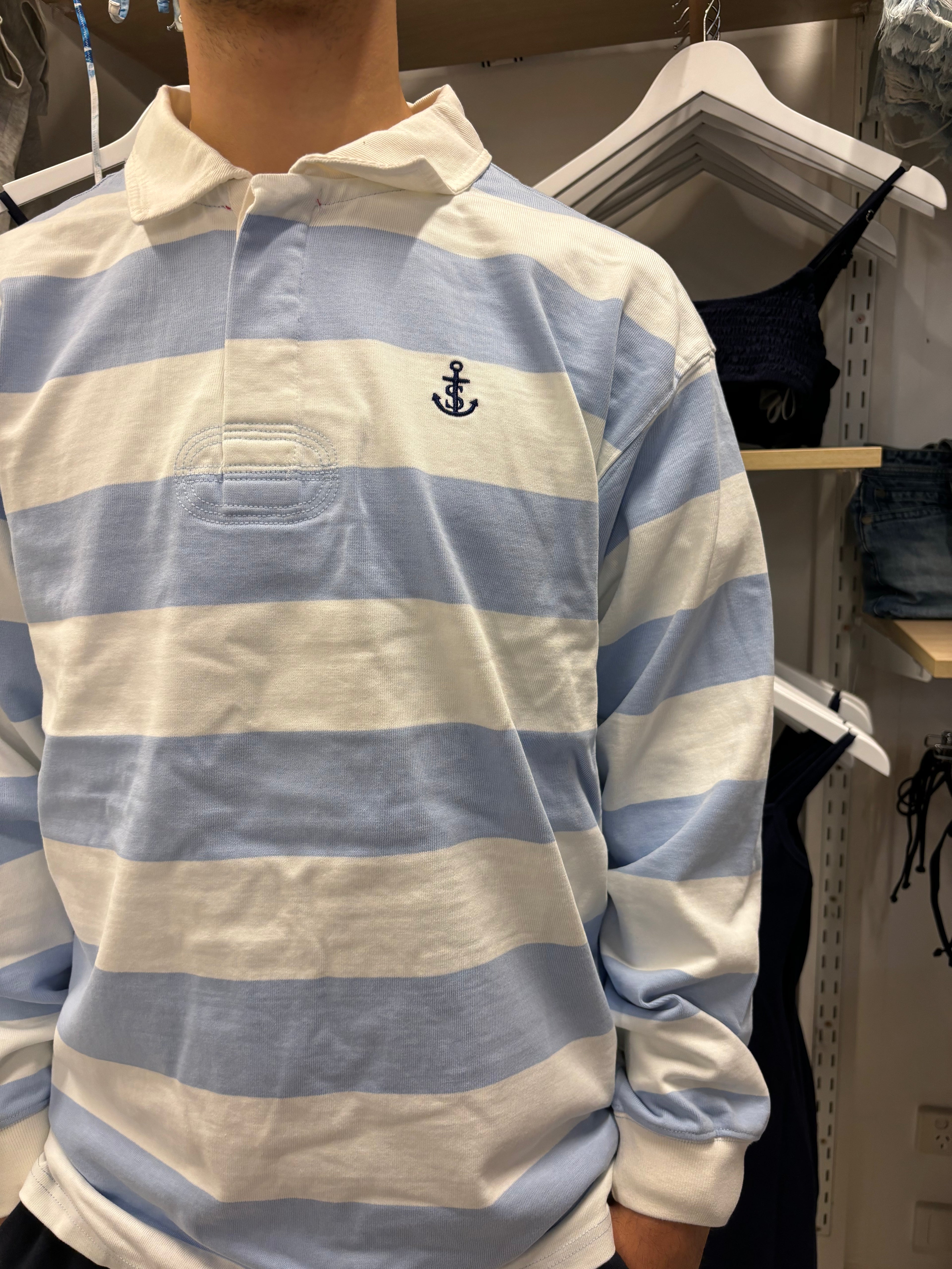 ORIGINAL RUGBY- blue and white