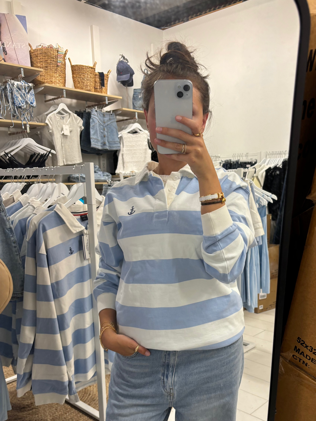 ORIGINAL RUGBY- blue and white