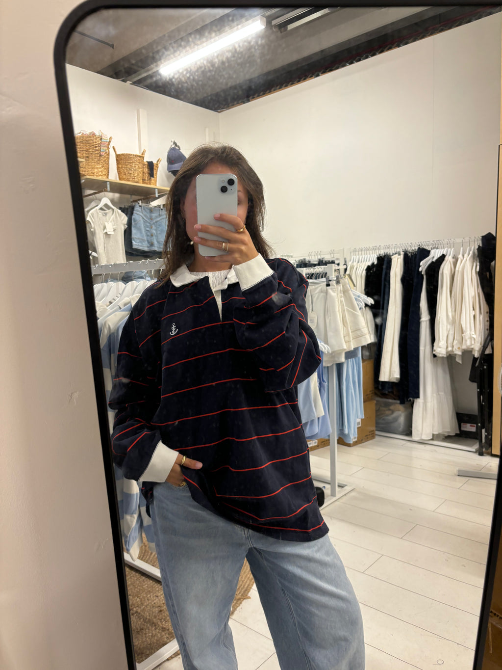 ORIGINAL RUGBY- navy with red panel