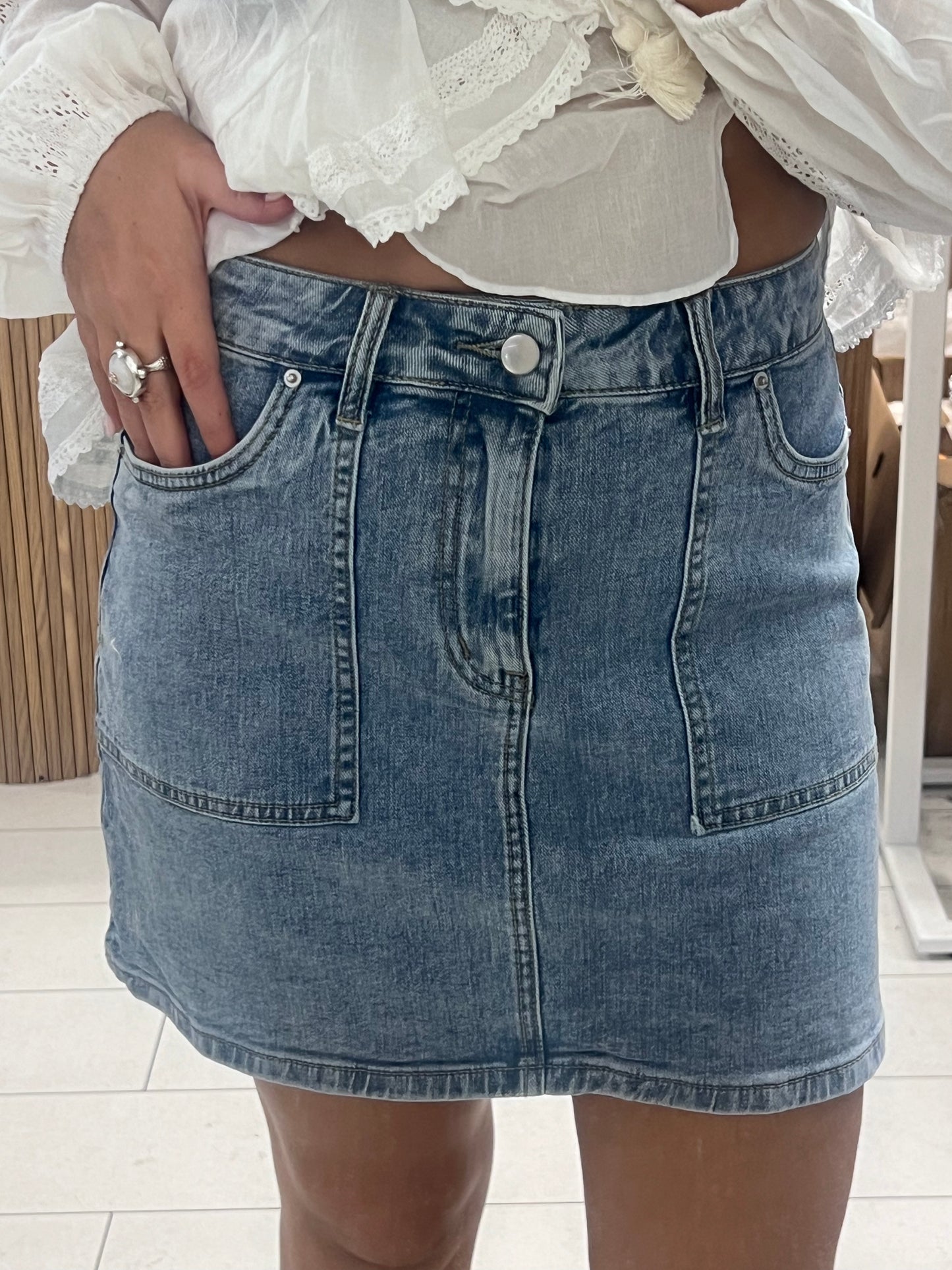 EMMA DENIM SKIRT