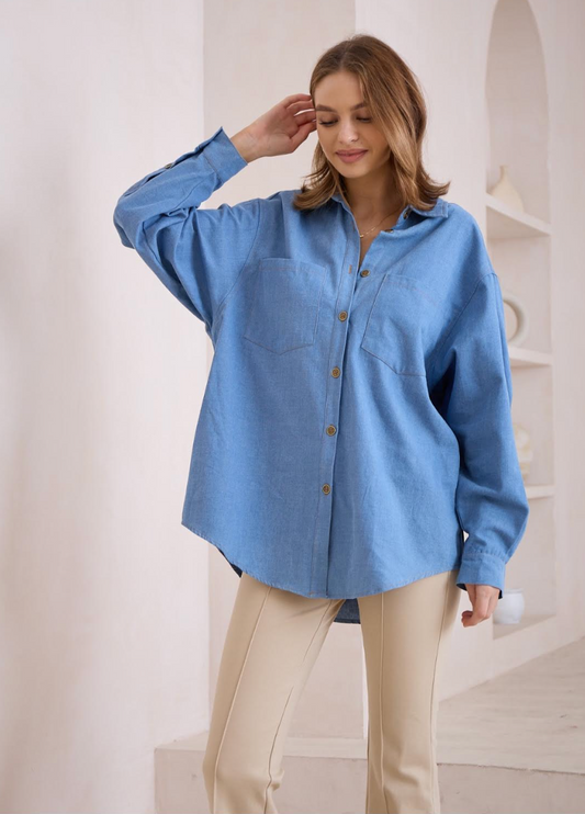 PIPPA SHIRT - denim blue