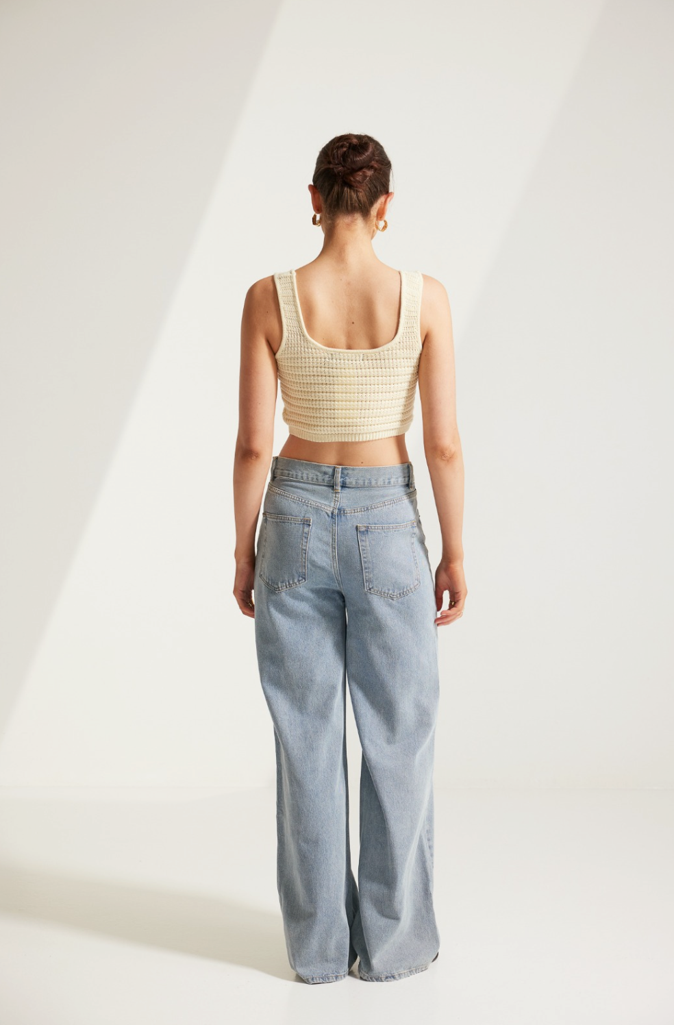 Audrey Straight Leg Jeans - Pale Blue