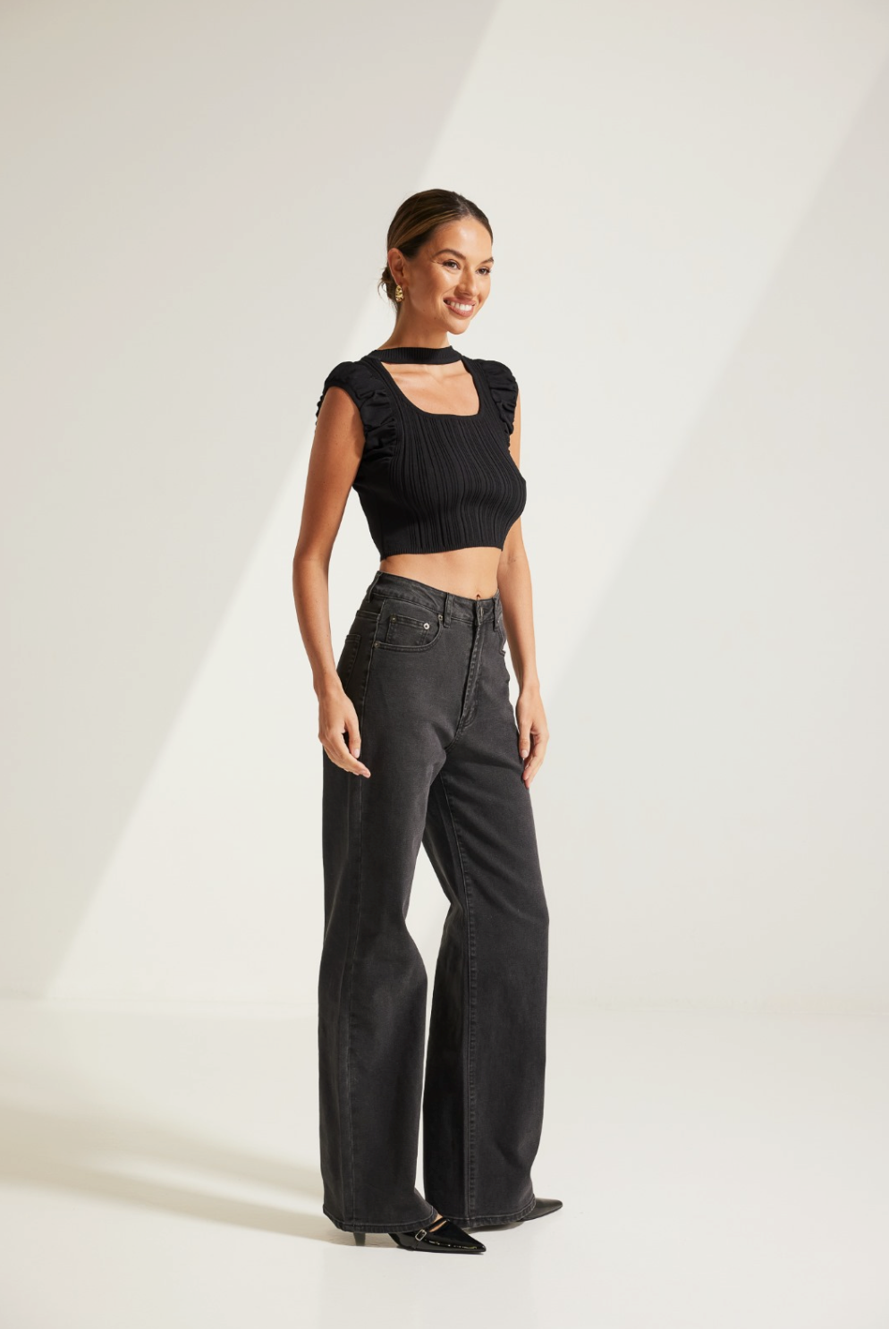 Audrey Straight Leg Jeans - Pale Blue