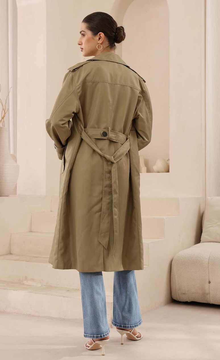 Juliette Trench Coat - Khaki