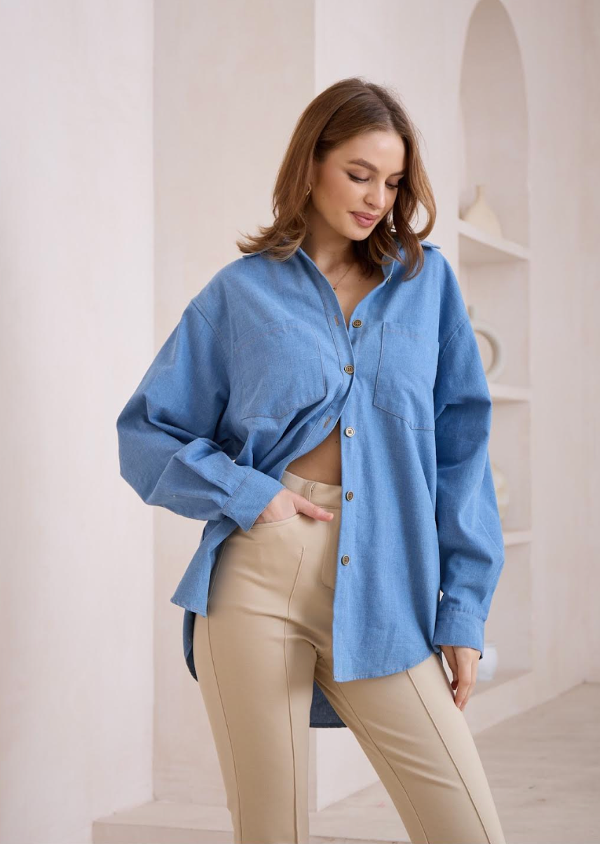 Pippa Shirt - Denim Blue