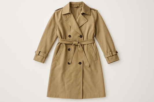 Generated Juliette Trench Coat Flat Lay
